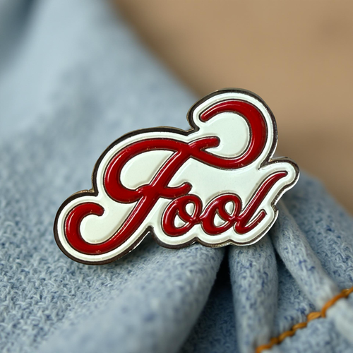 Fool Pin (cursive style)